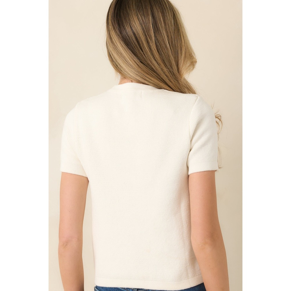 NWT Prosperina Mary Lynn Ivory Cotton Top / 100% Cotton / Size S / Lightweight - Picture 7 of 9